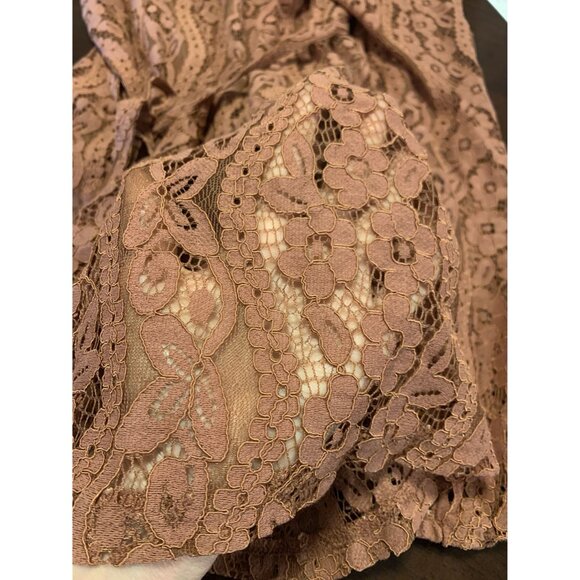 Lovestitch Sheer Lace Button-Up Feminine Midi Dress Size M - Picture 8 of 8